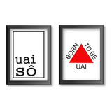 2 Quadros Decorativos Minas Gerais Bandeira Belo Horizonte