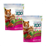 2 Ração Extrusada Para Hamster E Gerbil Megazoo 300 G