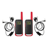 2 Radio Motorola T210br Longo Alcance Walk Talk E Fone D Bom