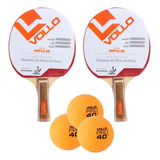 2 Raquetes De Ping Pong Vollo