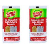 2 Refil Rolo Adesivo Scotch brite Mantenha Suas Roupas Novas