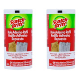 2 Refil Rolo Adesivo Scotch brite Mantenha Suas Roupas Novas