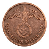 2 Reichspfennig - Alemanha, 3° Reich Na Segunda Guerra