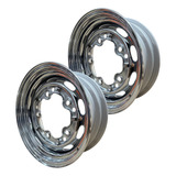 2 Roda Aro 15 X 5 5 10 Janelas 5 Furos Cromada Fusca Karmann