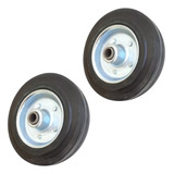 2 Roda Borracha Maciça 6 Polegada Rolamento Rolete Beltools