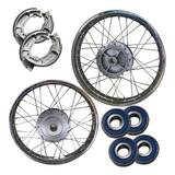 2 Rodas Aro Honda Cg Fan Titan 150 Tambor Rolamento E Freio