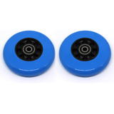 2 Rodas Para Patinete 10 Cm Com 4 Rolamentos Abec 1