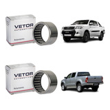 2 Rolamento Semi Eixo Diferencial Diant Hilux 4x4 Apos 2005