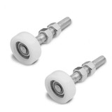 2 Roldanas P Guia Superior Portão Deslizante 42mm Aço nylon