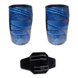 2 Rolos Fio Cerca Elétrica Rural 500 Mt 2mm Isolador W