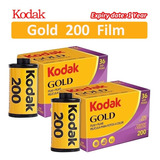 2 Rolos Kodak Gold 200 Cor 35 Mm Filme Para M35 m38