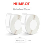 2 Rolos Papel Etiqueta Niimbot D110 D101 D11 15x50mm  260un 