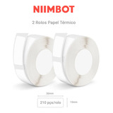 2 Rolos Papel Etiqueta Niimbot D110 D101 D11 30x15mm 420un 