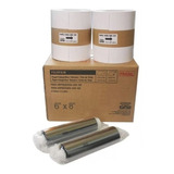 2 Rolos Papel Ribbon 15x20 Para Impressora Fuji Ask 300