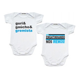 2 Roupa Bebê Do Grêmio Body Menino Gremista Pronta Entrega