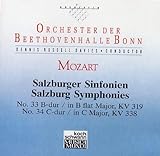 2 Salzburger Sinfonien 33 U A Audio CD Or D Beethovenhalle Bonn