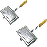 2 Sanduicheira Forma Dupla De Aluminio Tostex Baurutex Bauru