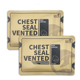 2 Selos De Toráx Valvulado Chest Seal Aph Curativo Oclusivo