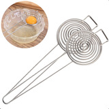 2 Separadores Clara Gema Ovos Metal Aço Inox Para Pães Bolos