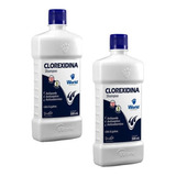 2 Shampoo Clorexidina Dugs Cães Seborreia Anti Queda 500ml