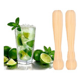 2 Socador Caipirinha Bebidas Madeira 19 Cm Barman Original