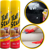 2 Spray Espuma Limpeza Tuff Stuf Bancos Carpetes Painéis