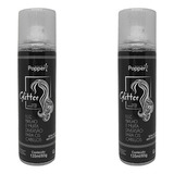 2 Spray Glitter Para Cabelo E Corpo Brilho Imediato Prata