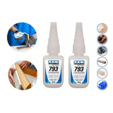 2 Super Cola 793 Adesivo Instantaneo 20g Cola Tudo Tek Bond