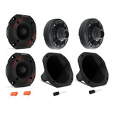 2 Super Tweeter 2 Driver Hinor 100w Corneta Capacitores