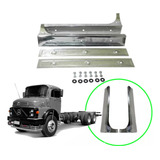 2 Suporte Apara Barro Dianteiro Mb 1113 1114 Cromo