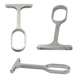 2 Suporte Cabideiro Aéreo Metálico P Tubo Oval Guarda Roupa