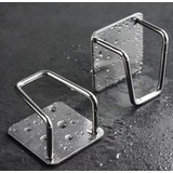 2 Suporte De Metal Esponja Bucha Pia Aço Inox Louça Cozinha