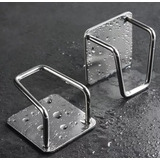2 Suporte De Metal Esponja Bucha Pia Aço Inox Louça Cozinha