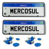 2 Suporte Moldura Placa Mercosul Pra