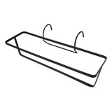 2 Suporte Para Plantas De Ferro Parede Sem Vaso 49x16 Preto