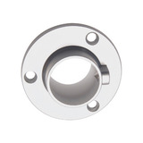 2 Suporte Para Tubo Cabideiro Redondo D25 Cromado Hardt