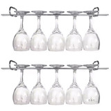 2 Suporte Porta Taças Gourmet 42cm Cromado Suspenso Kit 2 Un