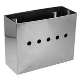 2 Suporte Porta Talheres Escorredor Aço Inox C Separador