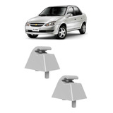 2 Suporte Quebra Sol Corsa Classic 2011 A 2017 Cinza Claro