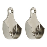 2 Suporte Tubo Cabideiro Lateral Metal Redondo Guarda Roupa