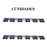 2 Suporte Vassoura Rodo Organizador 06 Acessórios Bralimpia