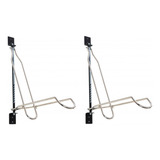2 Suporte Vertical Móvel De Parede Cromado P Bike Al 196