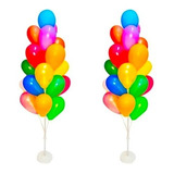 2 Suportes Porta Balão Bexiga De Chão Grande 19 Hastes 1 68m