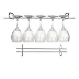 2 Suportes Taças Cromado Decoração Adega Bar Vinho 25cm