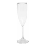 2 Taça De Acrilico Espumante Champagne Festa Resistente