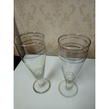 2 Taças De Cristal Antigas pequenas Falhas No Dourado