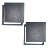 2-tampa De Pvc Para Caixa De Esgoto 50x50 C/ Aro