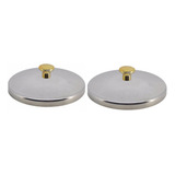 2 Tampa Doceira Recheador De Churros 12cm Aluminio Com Pomel 0