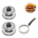 2 Tampa Hamburguer Chapa Lanchonete Modelador Fritar Ovos