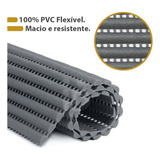 2 Tapete Escorredor De Louça Pia Pvc Antimofo 43x33cm M1 Cor Cinza